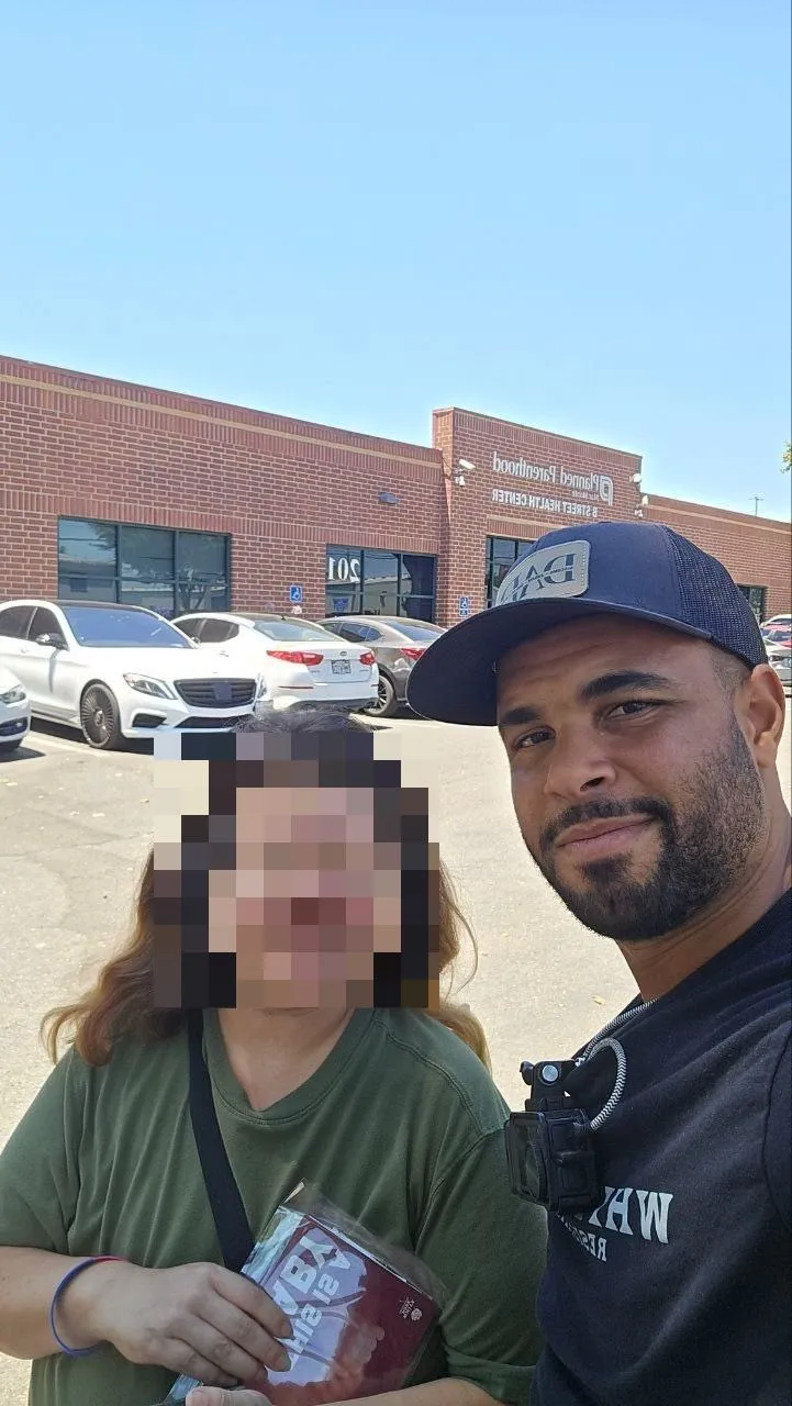 Kenneth (right) and Jane at the Sacramento Planned Parenthood